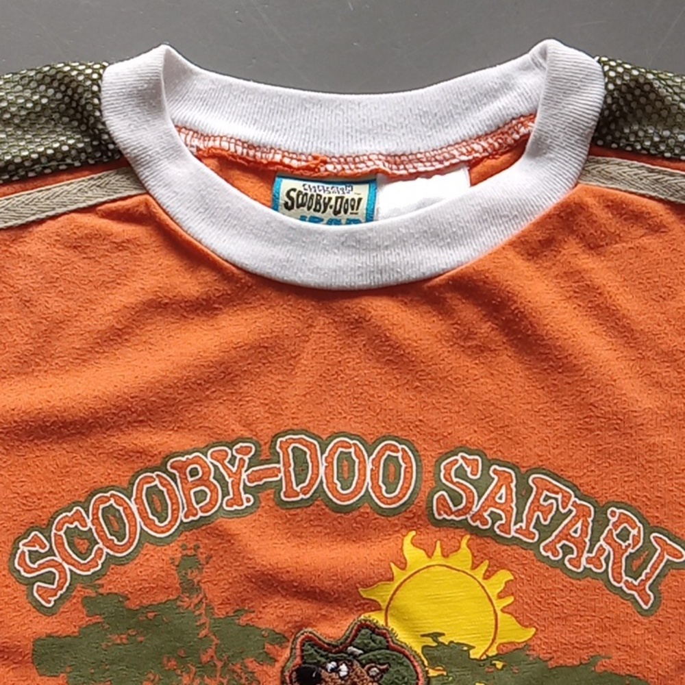Vintage Scooby-Doo Wear Boys Orange & Khaki Green Safari T-Shirt & Short… - Picture 3 of 11